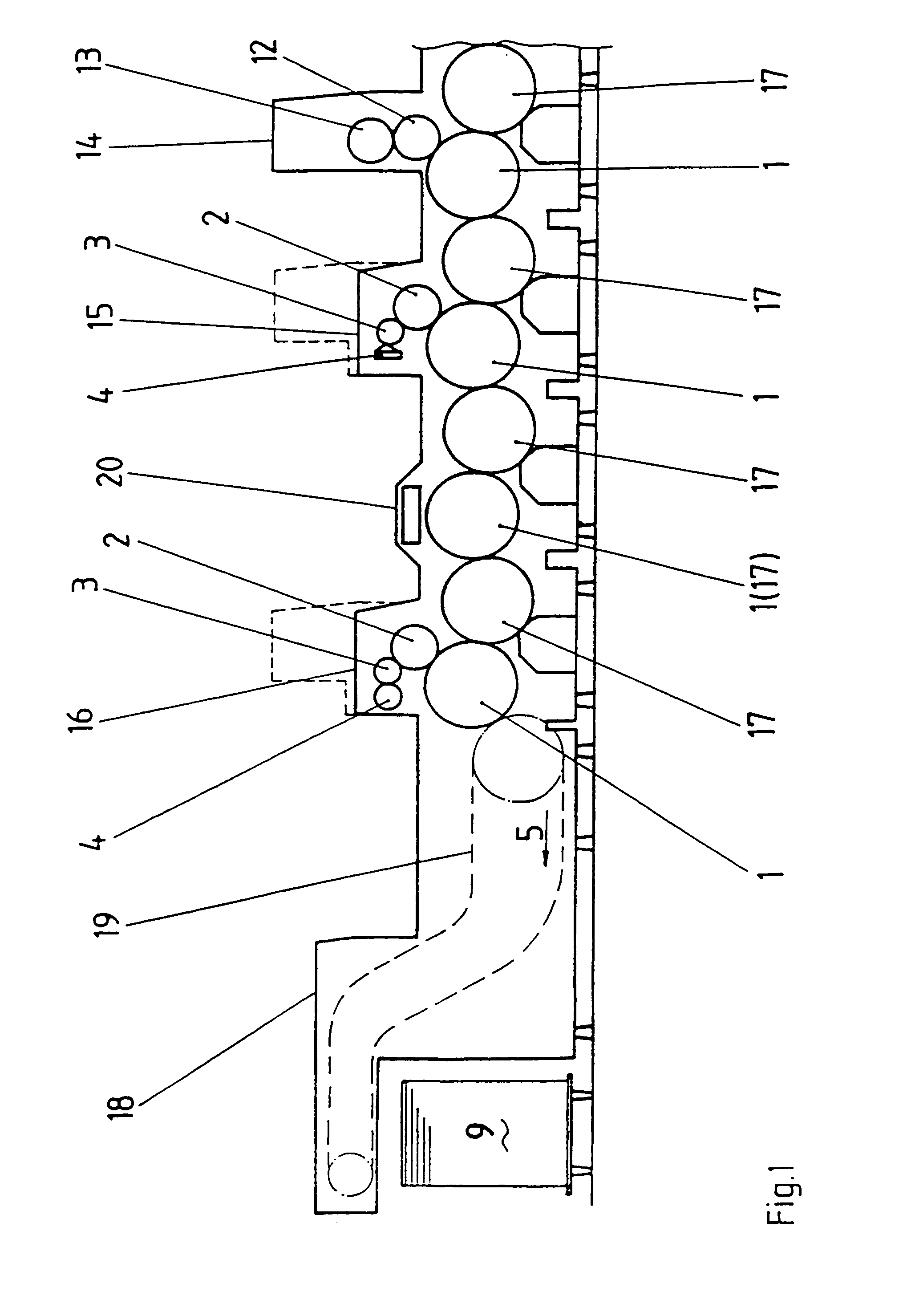 Sheet-guiding device for a printing machine