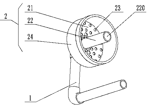 Underwater water-gas mixer