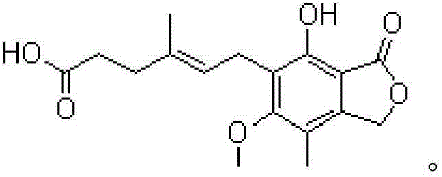 A kind of extraction method of mycophenolic acid