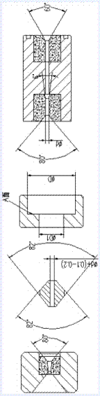 Pressure dies for dust-free drawing of aluminum-clad steel