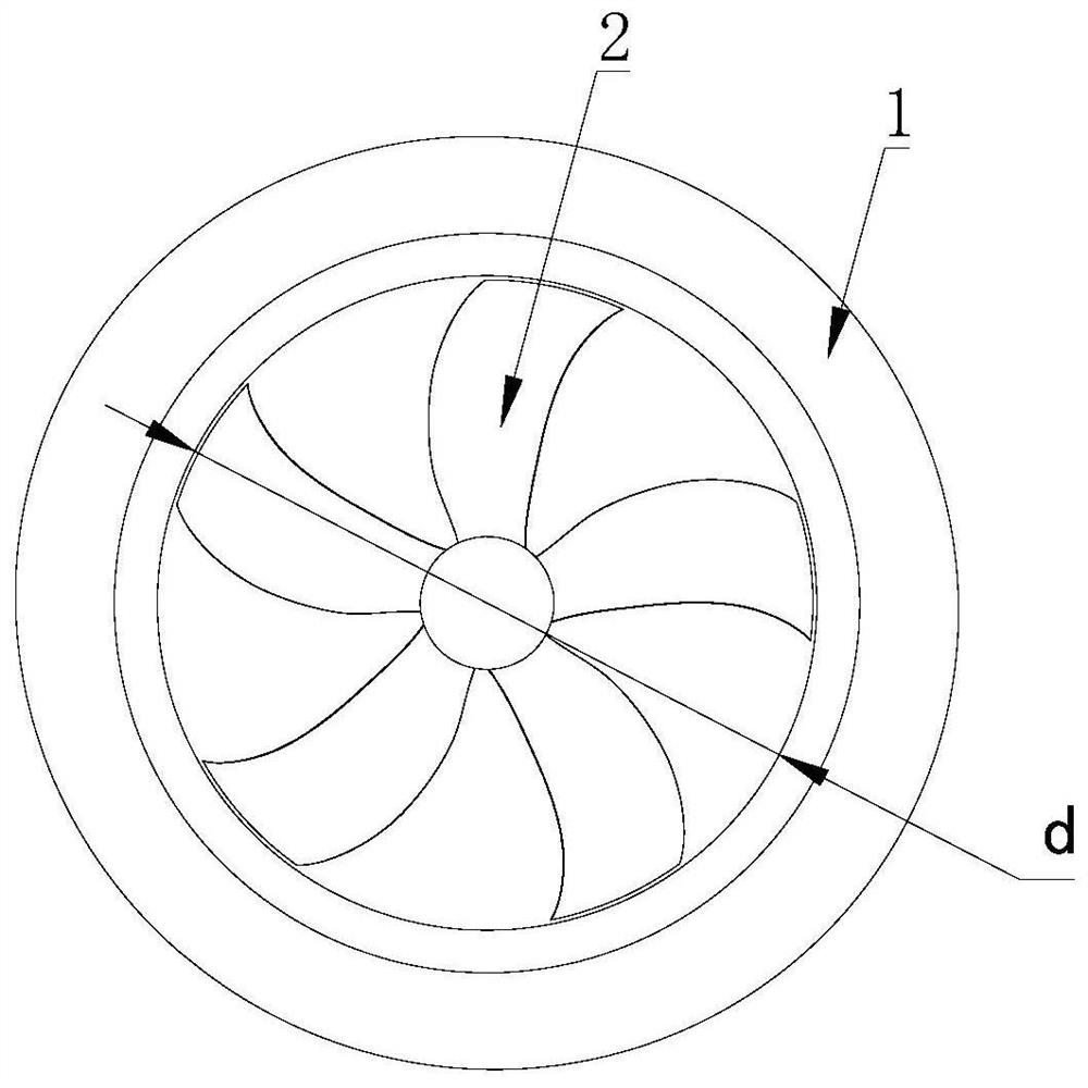 Twisted diffusion cylinder and axial-flow fan applying same