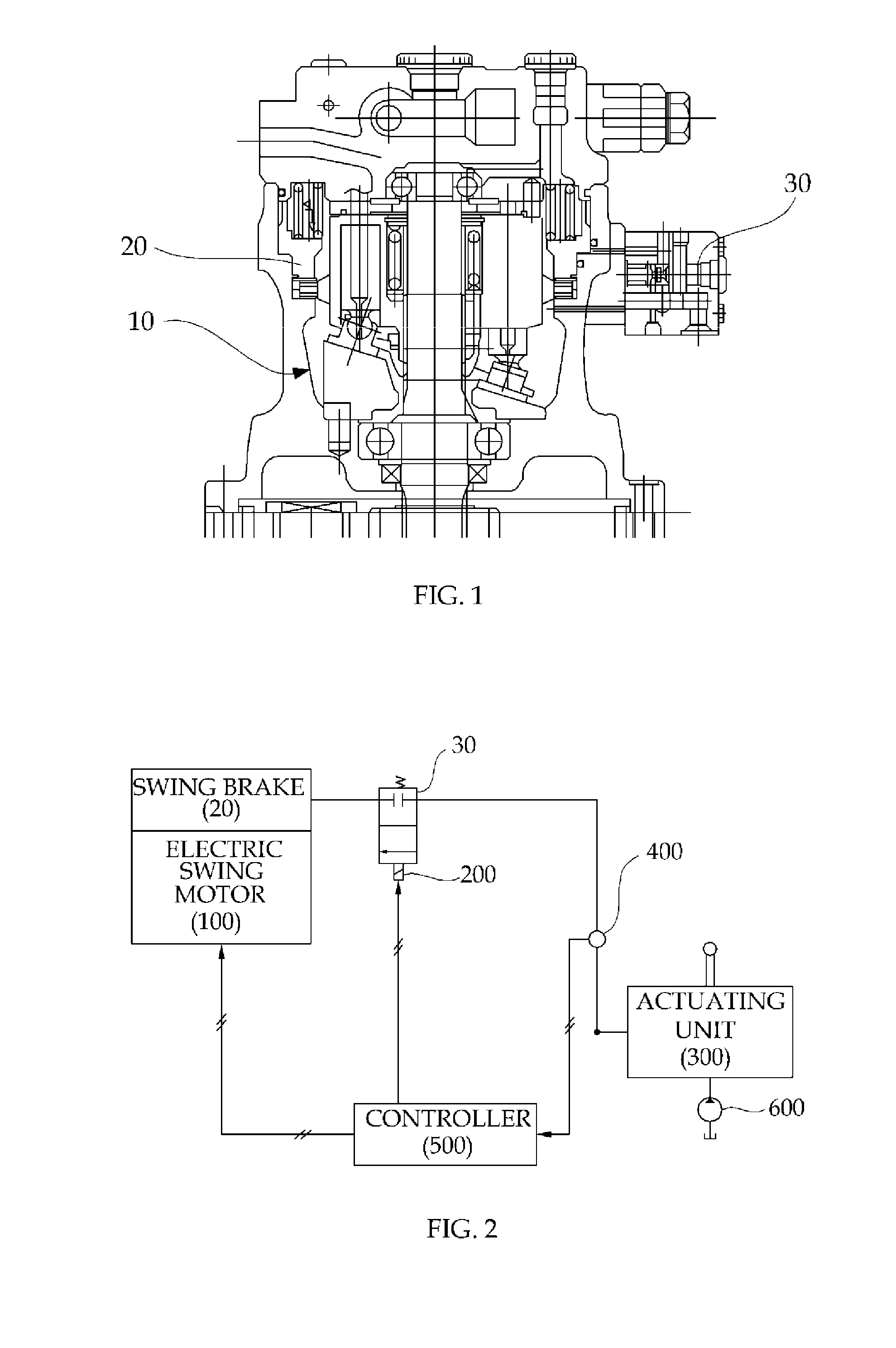 Swing brake control apparatus for construction machinery