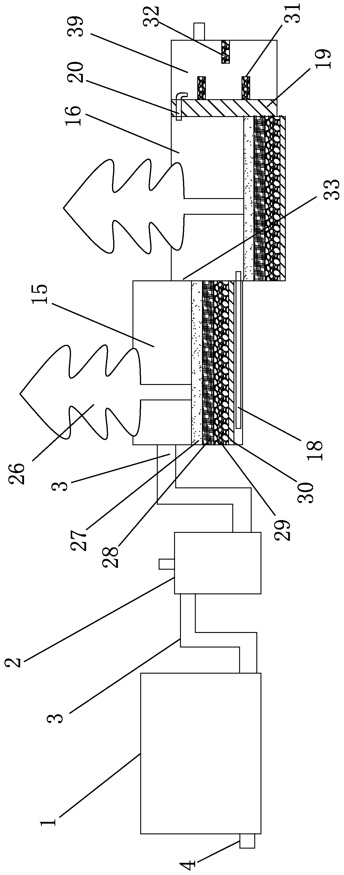 A lake water purification device and its treatment method