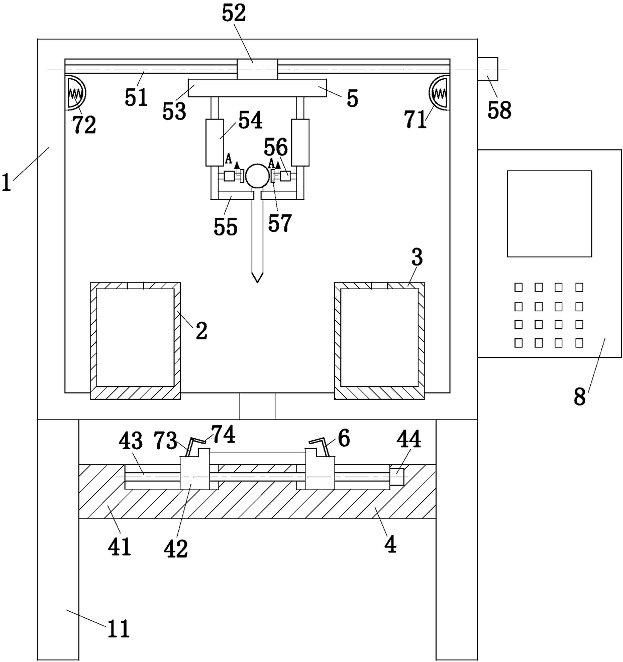 Medical blood cell staining instrument