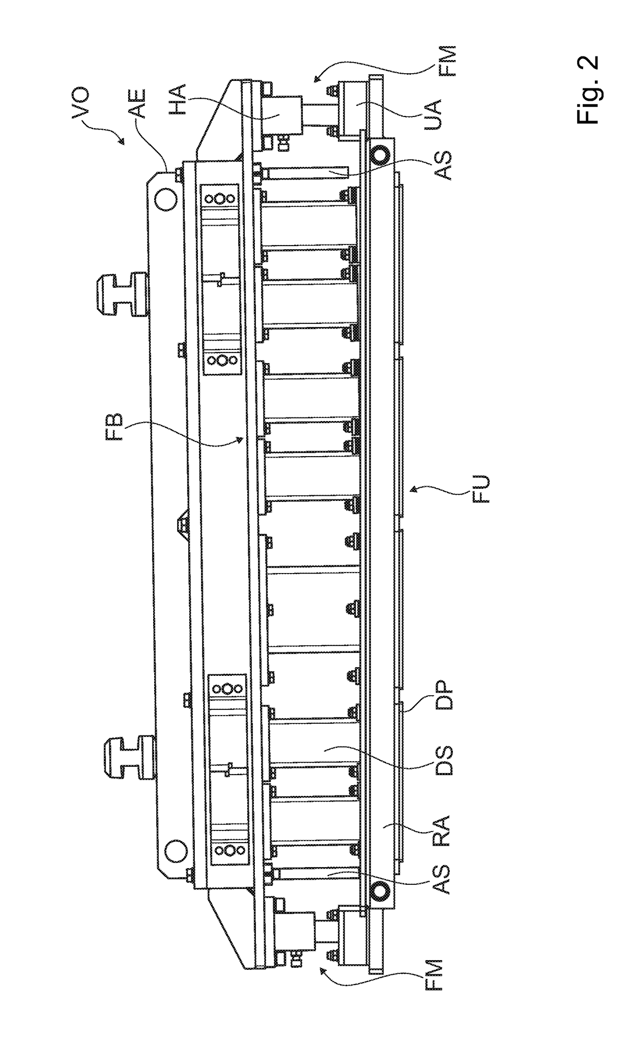 Apparatus for the production of molded concrete parts in a molding machine