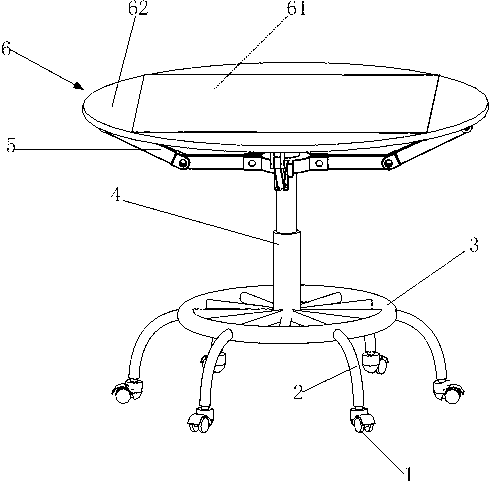 Automobile with fifth wheel mechanism