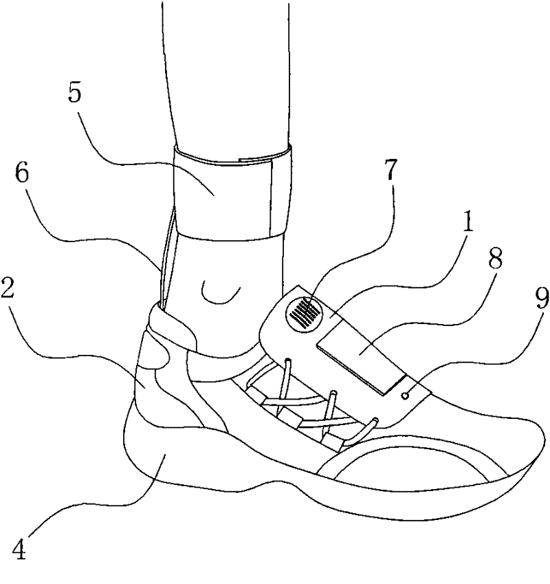 Anti-cerebral hemorrhage sudden death travel shoes and using method thereof
