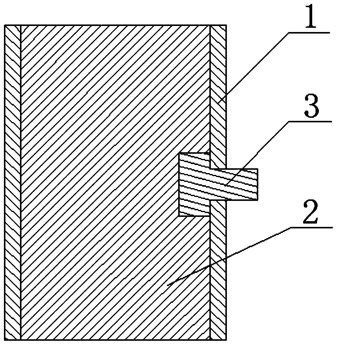 Composite cold iron for iron castings and production method thereof