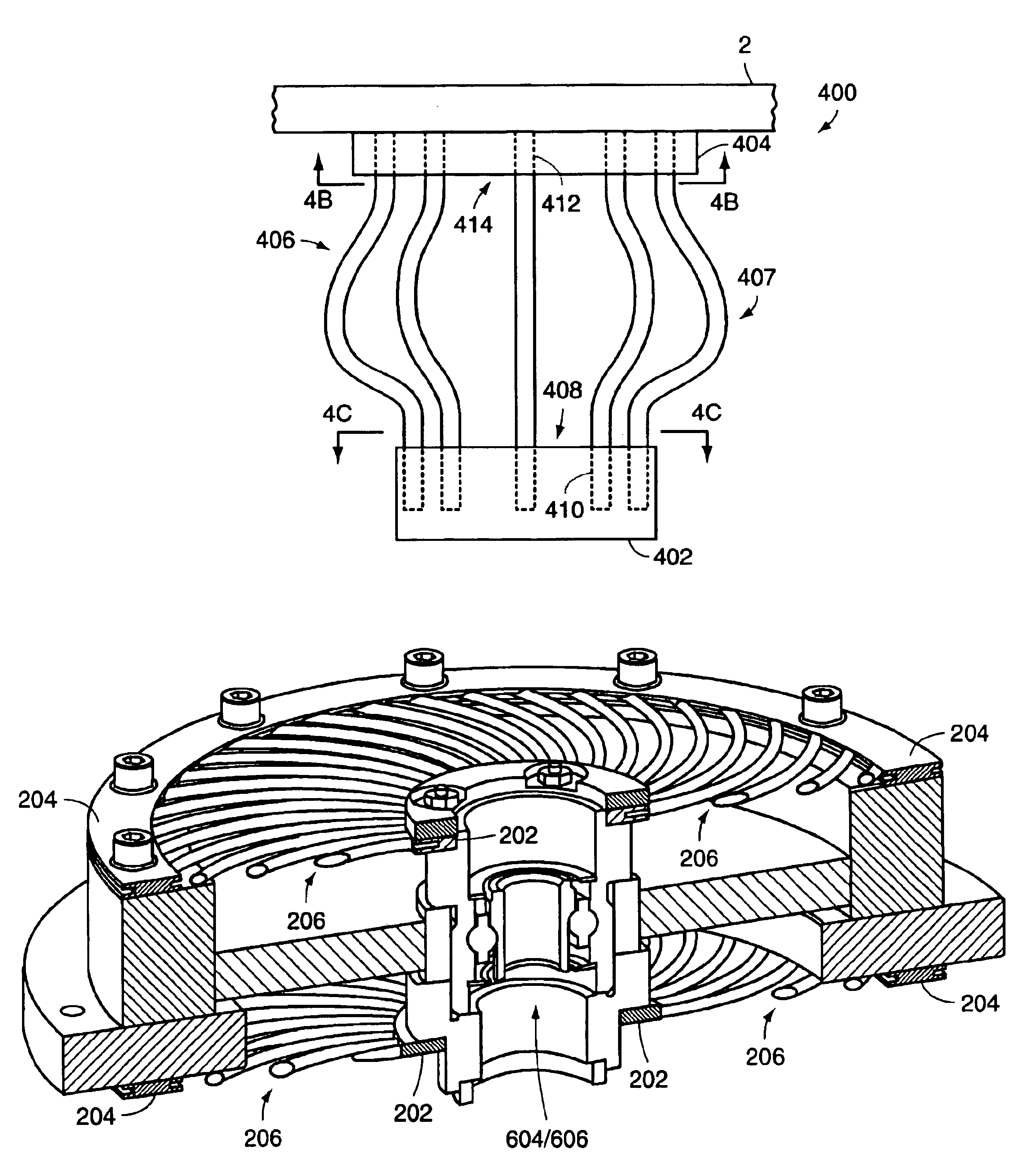 Device for cooling a bearing; flywheel energy storage system using such a bearing cooling device and methods related thereto