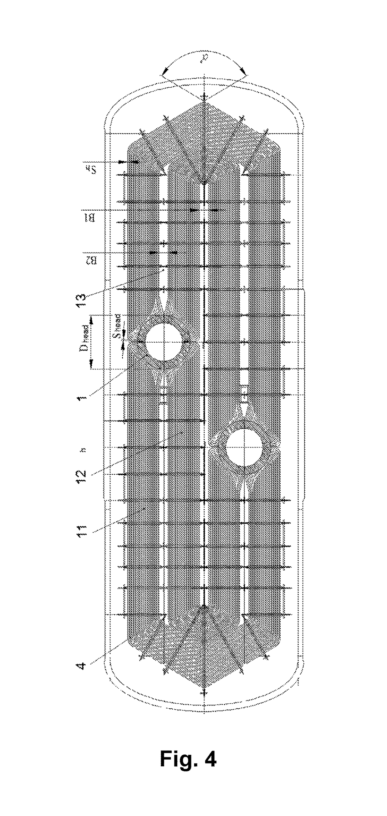 Steam generator coolant header with U-shaped tubes of a horizontal heat-exchange bundle and methods of its manufacture