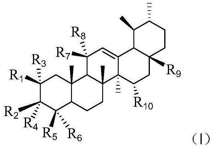 Asiatic acid derivative, preparation method thereof, and application thereof in preparing hypoglycemic drugs