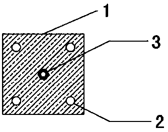 Non-welded flat plate fixed embedded piece and fixing method thereof