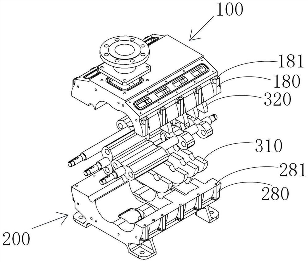 Three-shaft multi-stage Roots pump