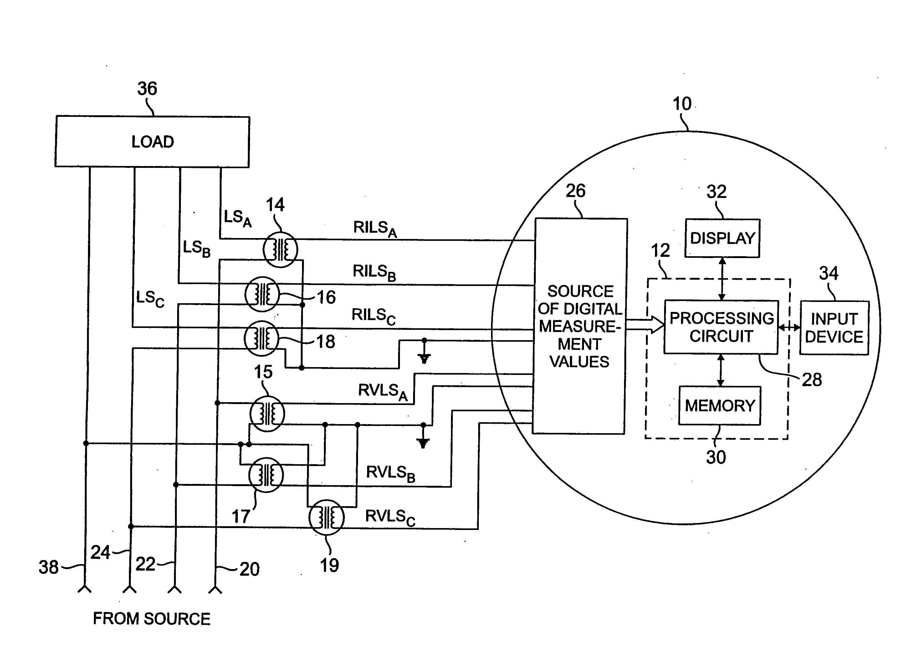 External transformer correction in an electricity meter