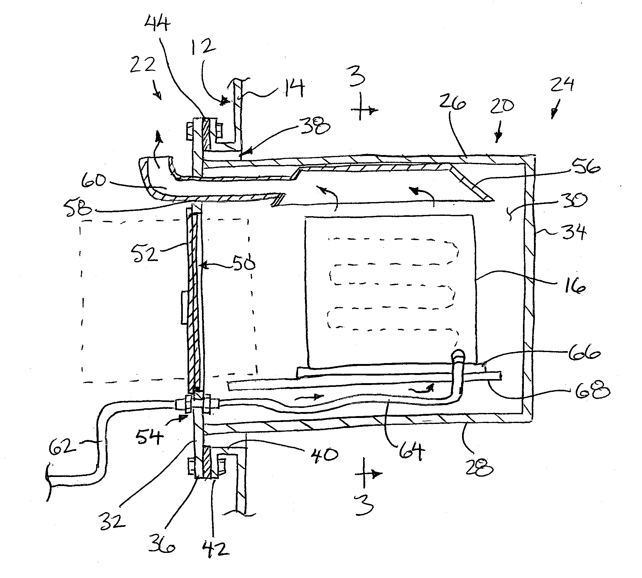 Catalytic Heating Assembly for an Oil Storage Tank