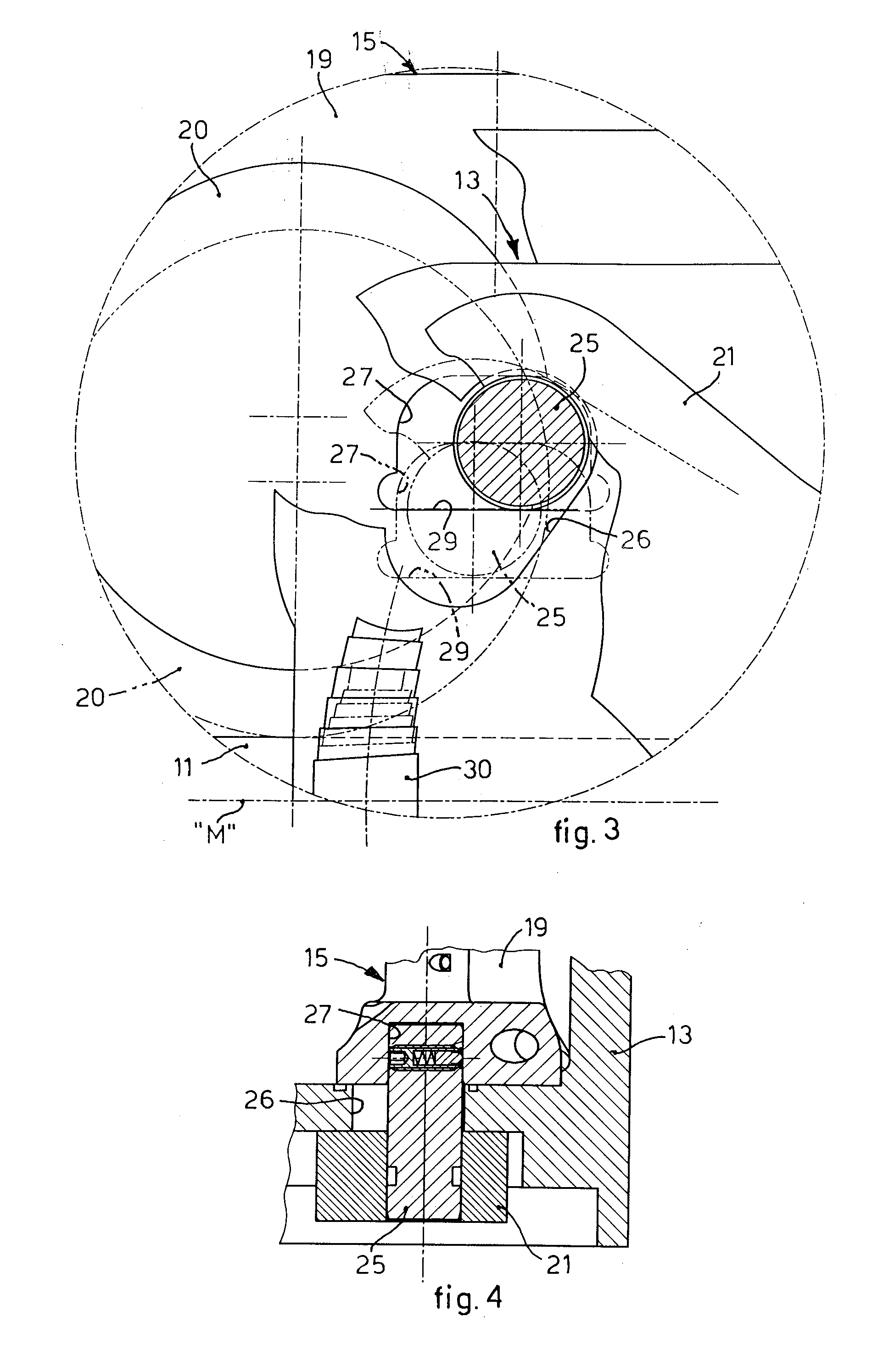 Adjustment device for guide rollers and relative adjustment method