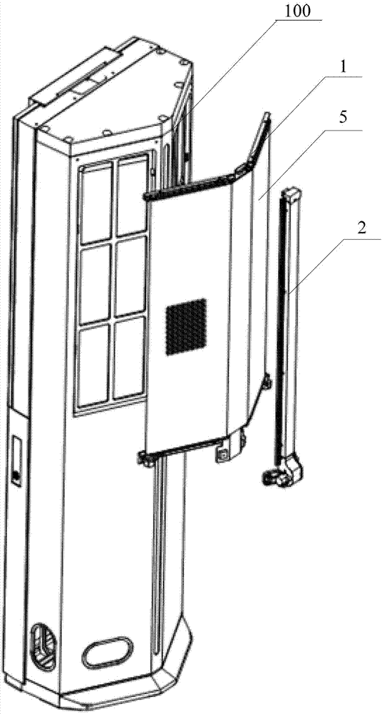 Filter screen cleaning device and indoor air conditioning unit