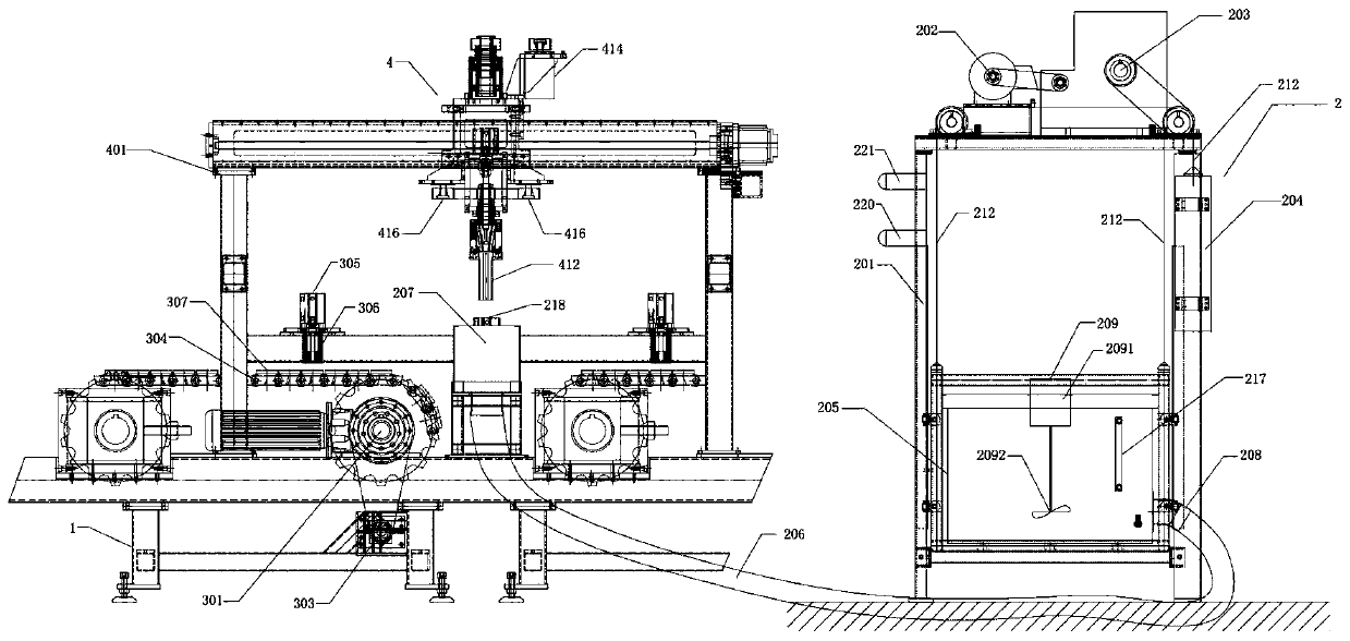 Paint immersion device for motor stator