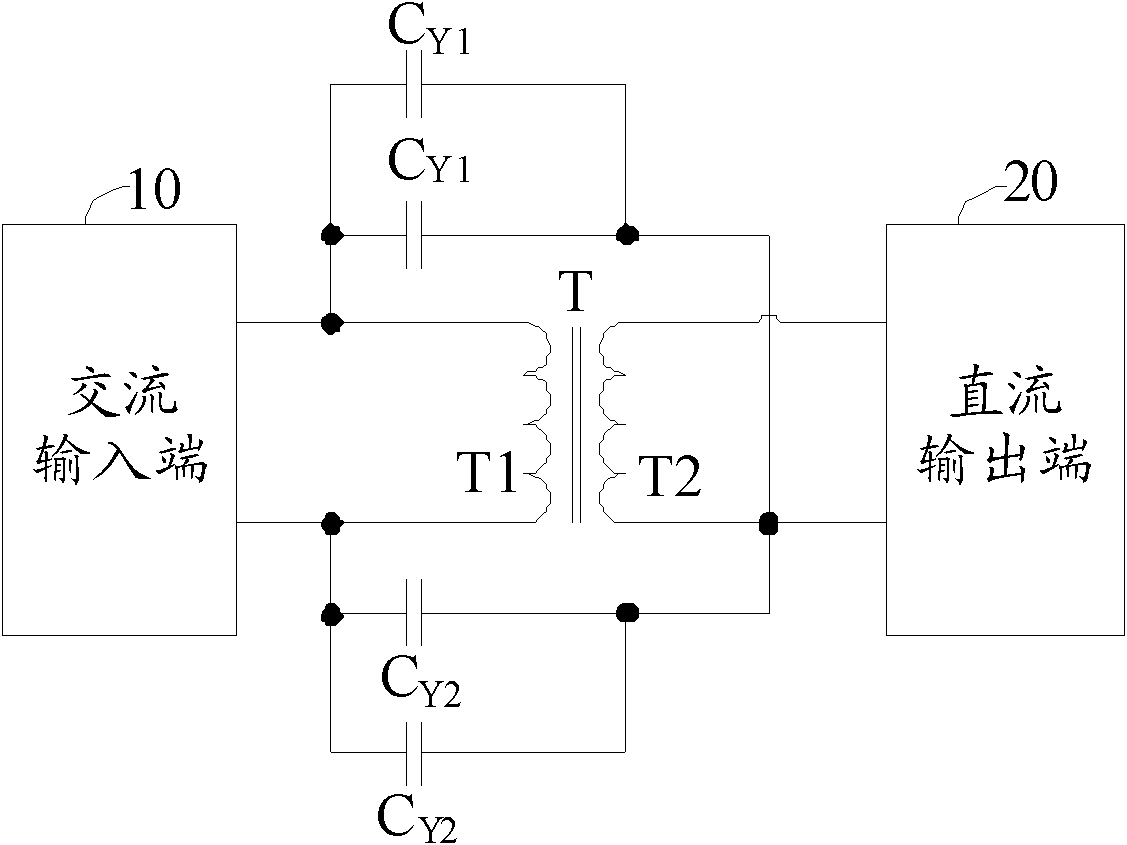Circuit for eliminating noise of switching power supply