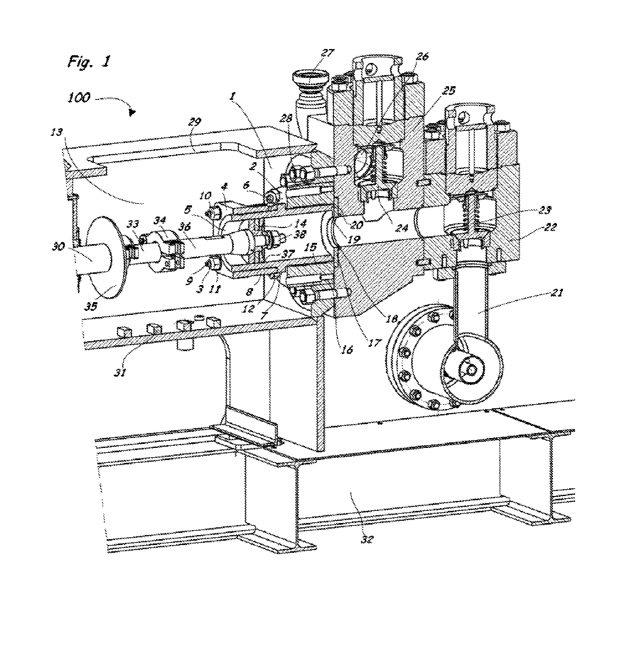 Clamping device for cylinder sleeves and use thereof, and mud pump having a clamping