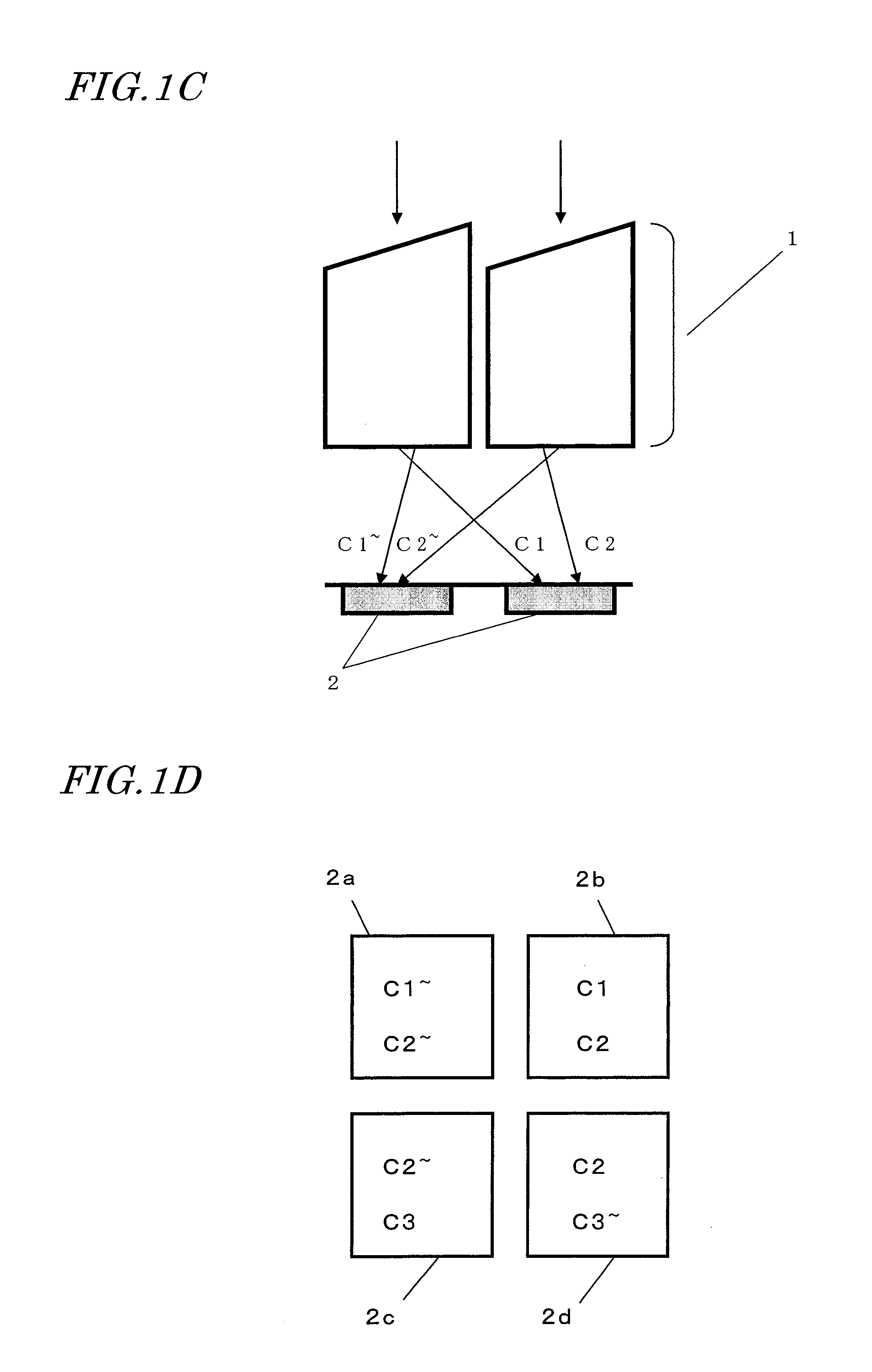 Solid-state imaging device including arrays of optical elements and photosensitive cells