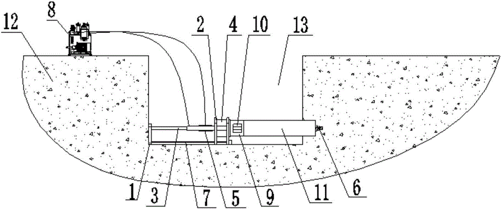 Split-type spiral drilling machine