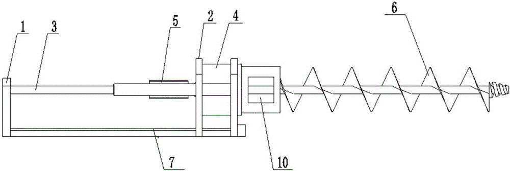 Split-type spiral drilling machine