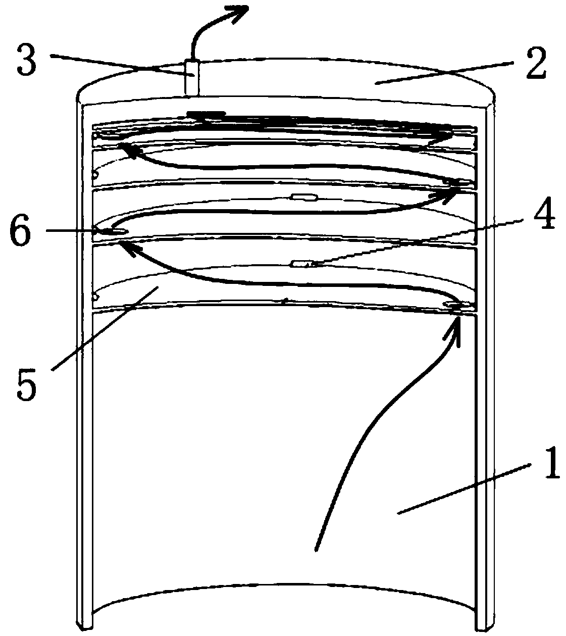 Barrel-shaped foundation capable of weakening soil plug phenomenon