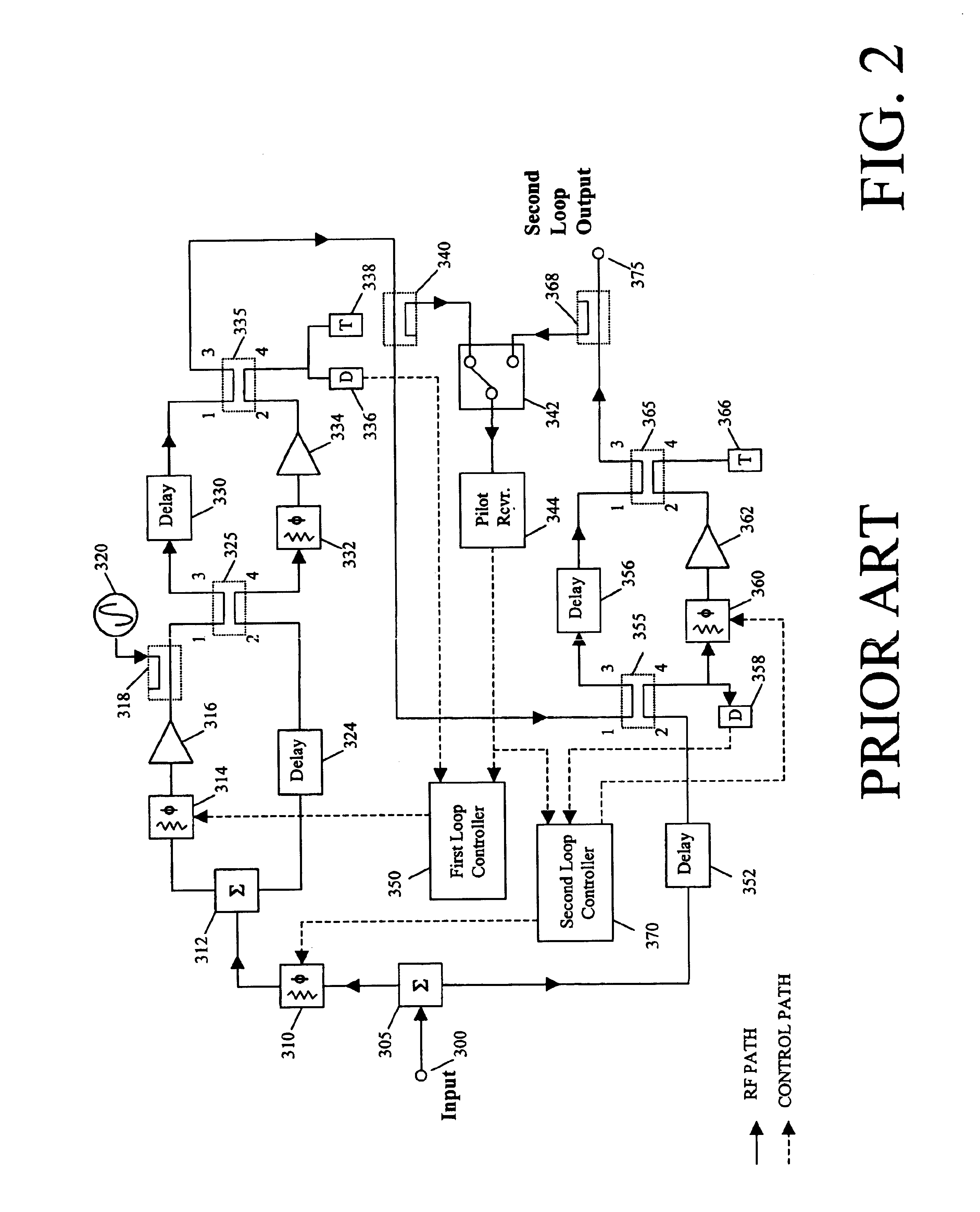 System and method of pilot tone reuse in a feedforward amplifier