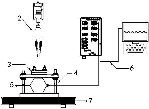 Ultrasonic spot welding system and spot welding process of fuel cell membrane electrode assembly