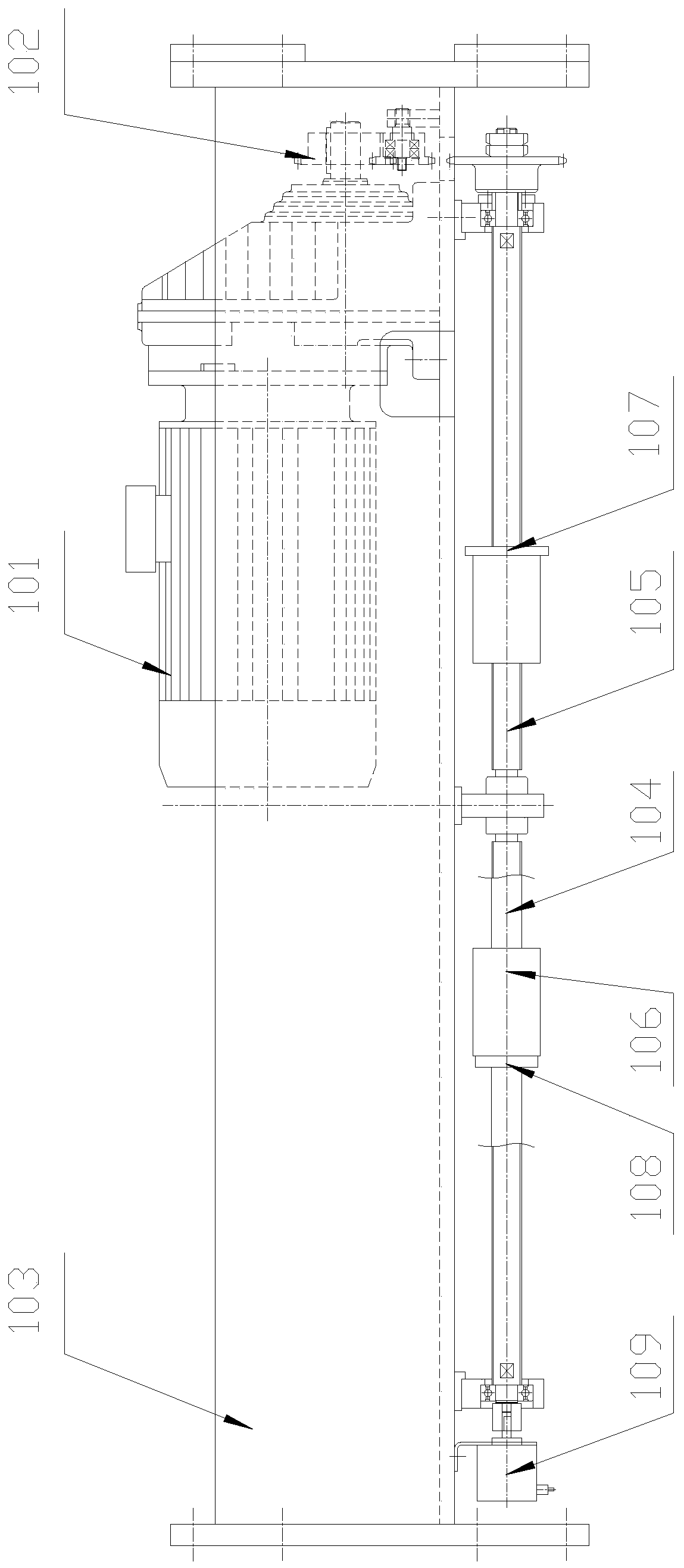 Knife upper device for tire trimming machine