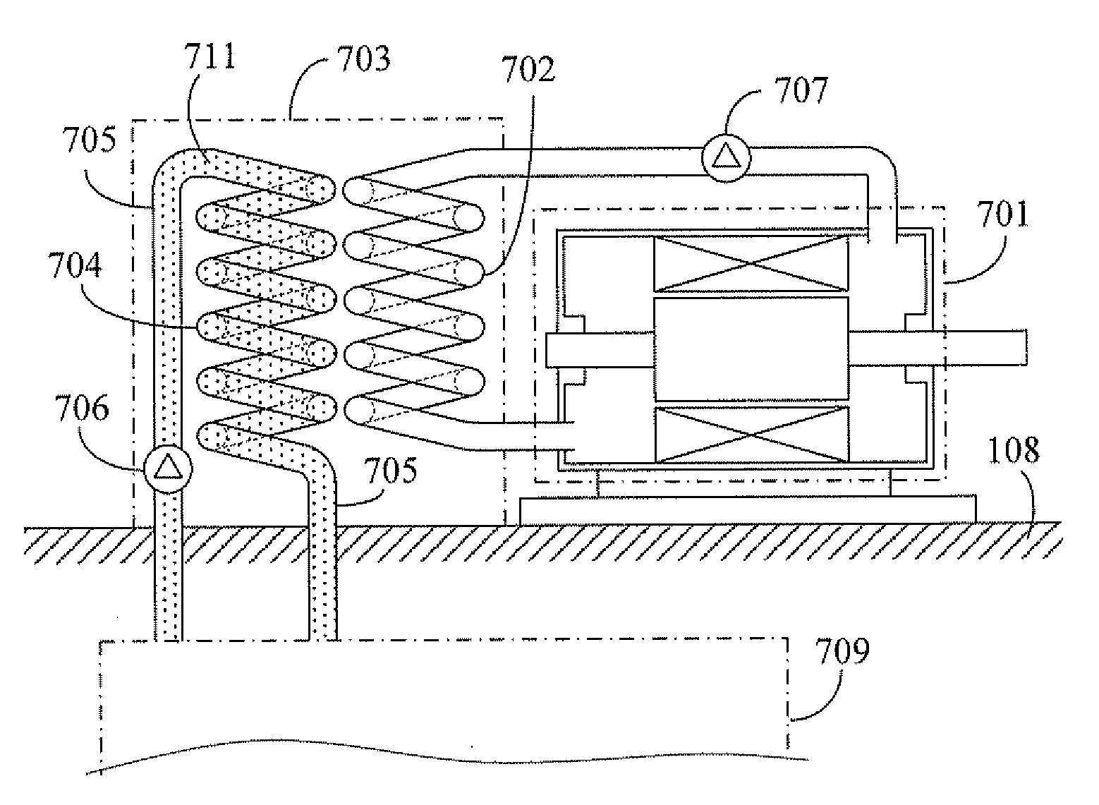Electric equipment in which heat being dissipated through superficial temperature maintaining member and exchanging fluid
