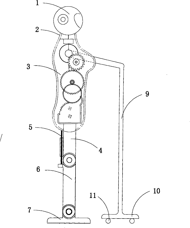 Cane walking robot