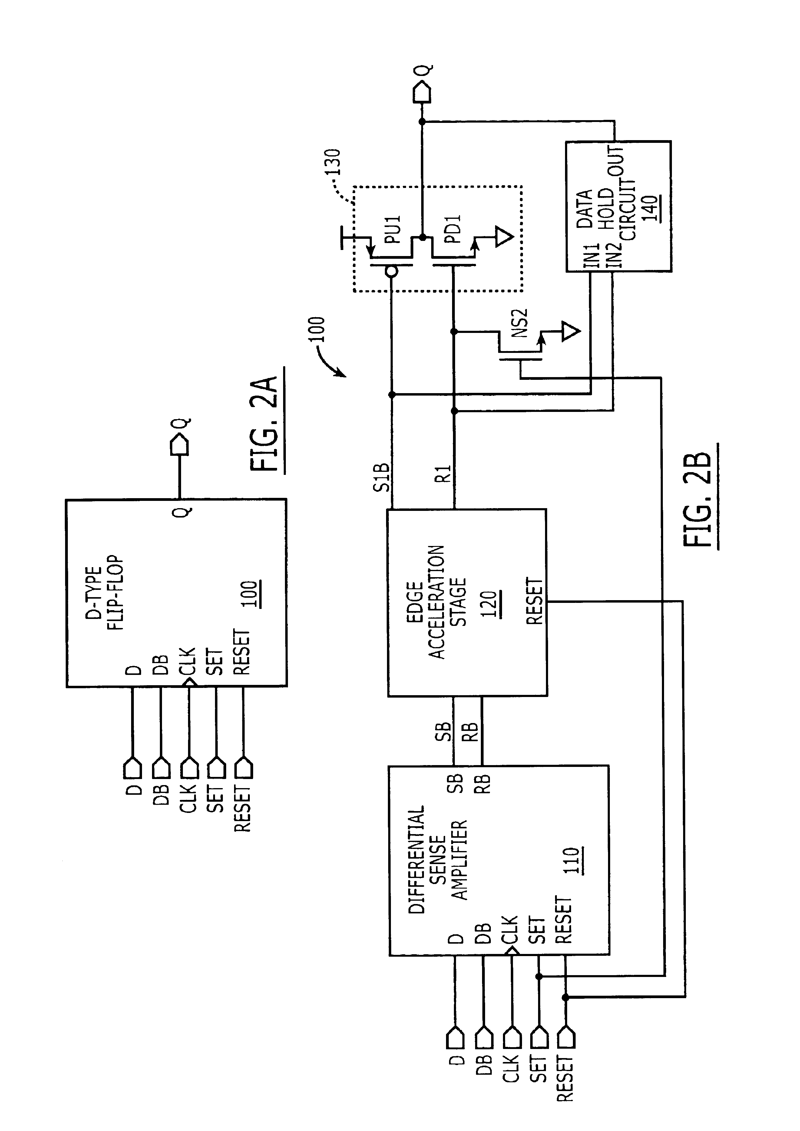Edge accelerated sense amplifier flip-flop with high fanout drive capability