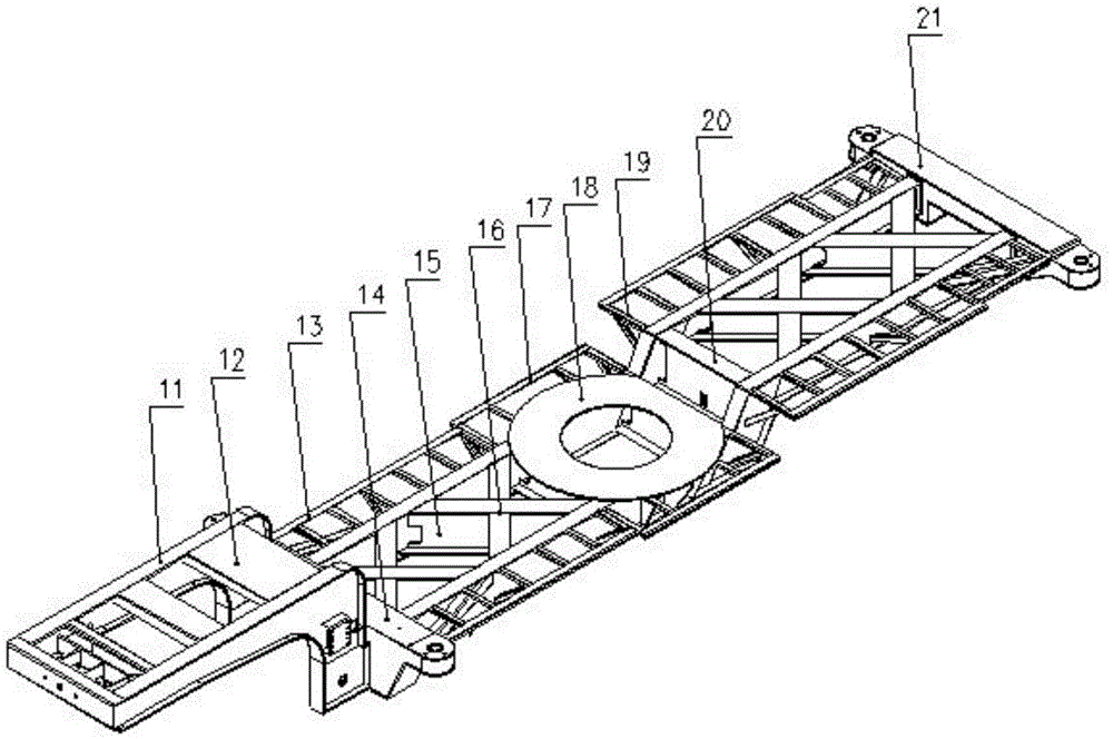 A special equipment semi-trailer chassis