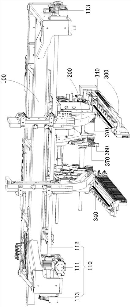 Automatic pipe routing machine for assembling radiators