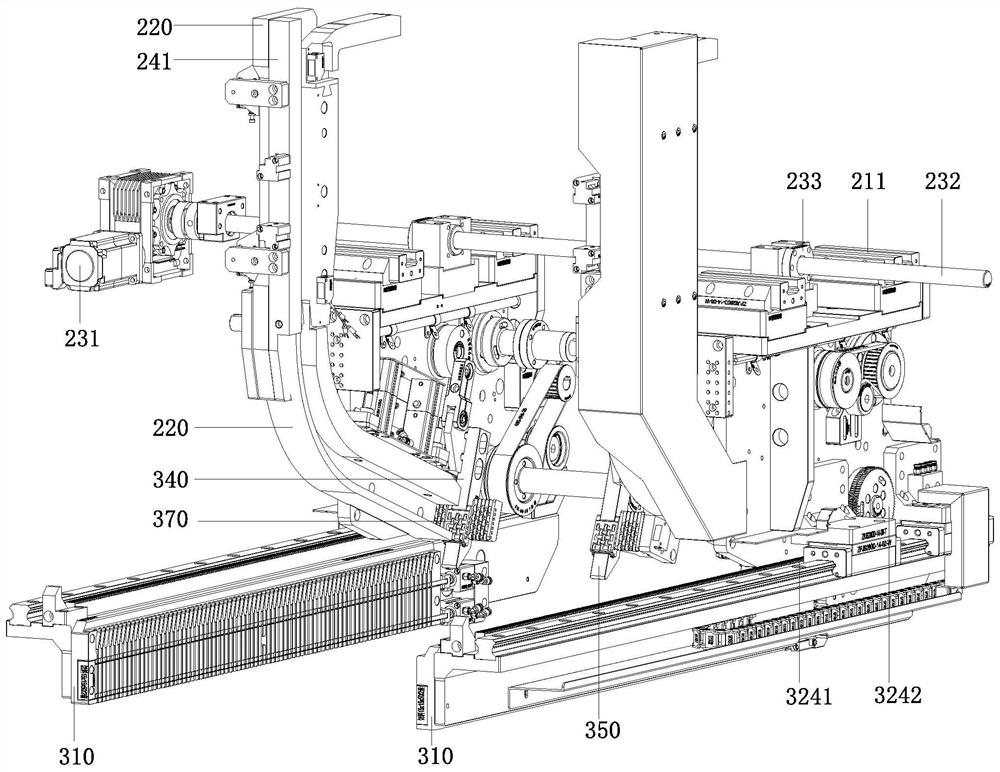 Automatic pipe routing machine for assembling radiators