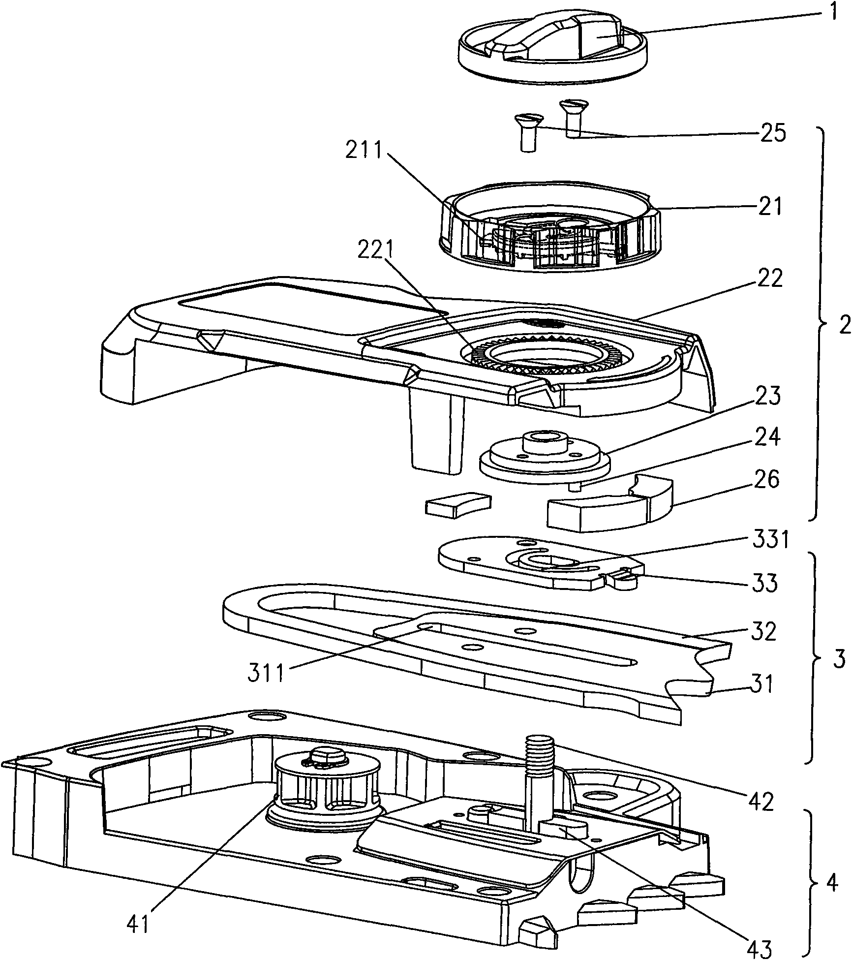 Tool-free adjusting device of chain saw