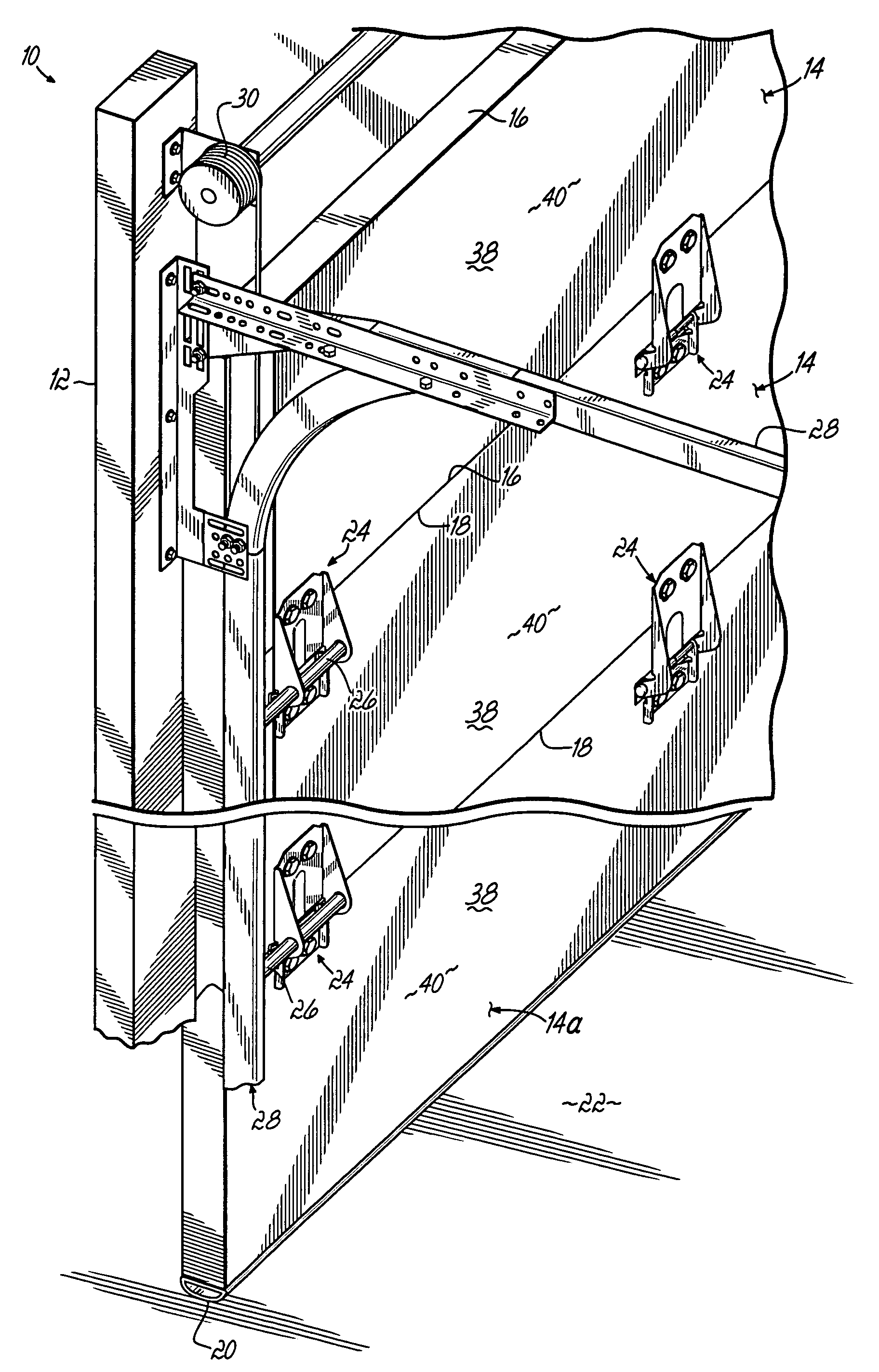 Optimized overhead sectional door panel, astragal receiver and associated method