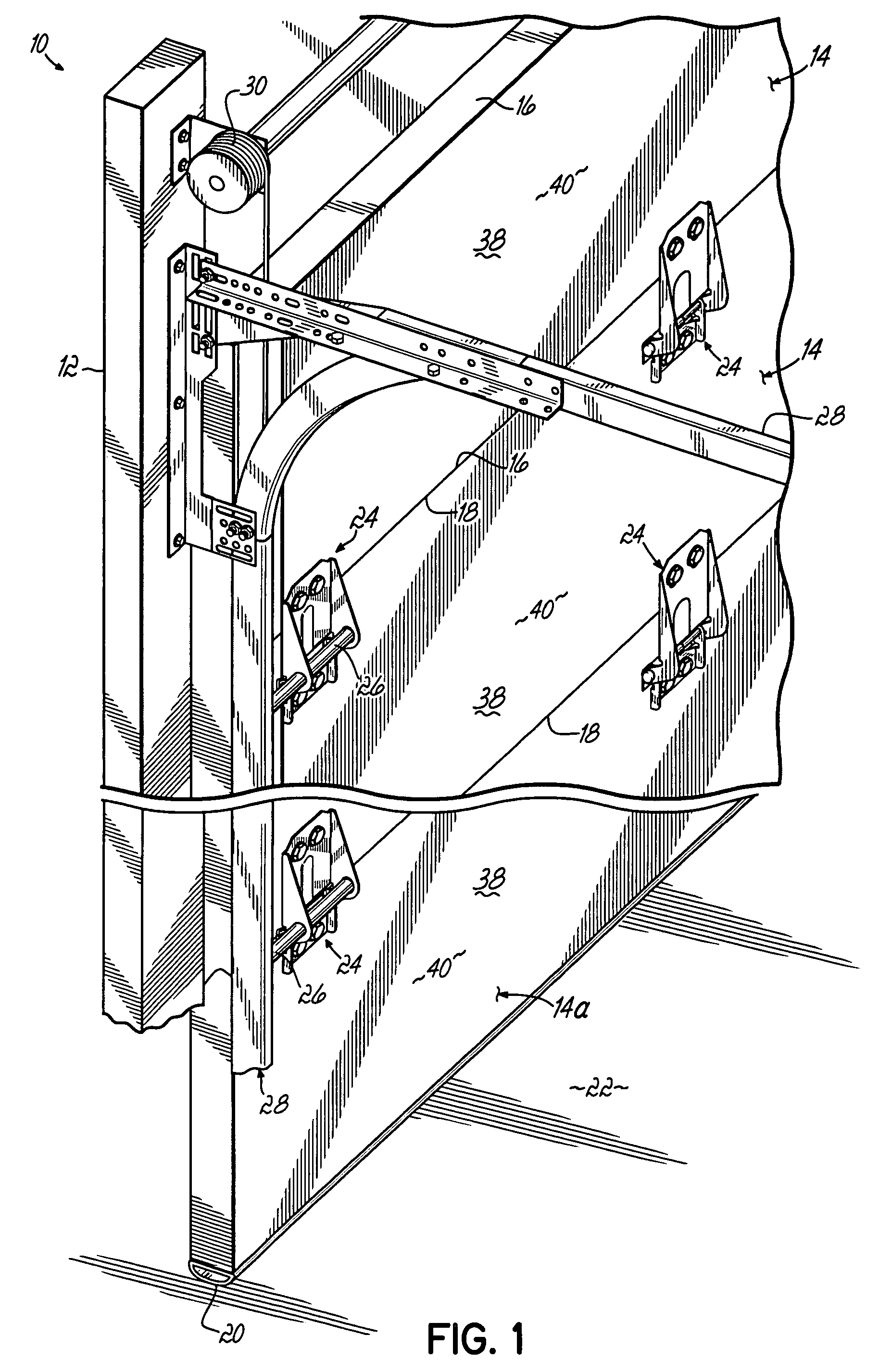 Optimized overhead sectional door panel, astragal receiver and associated method