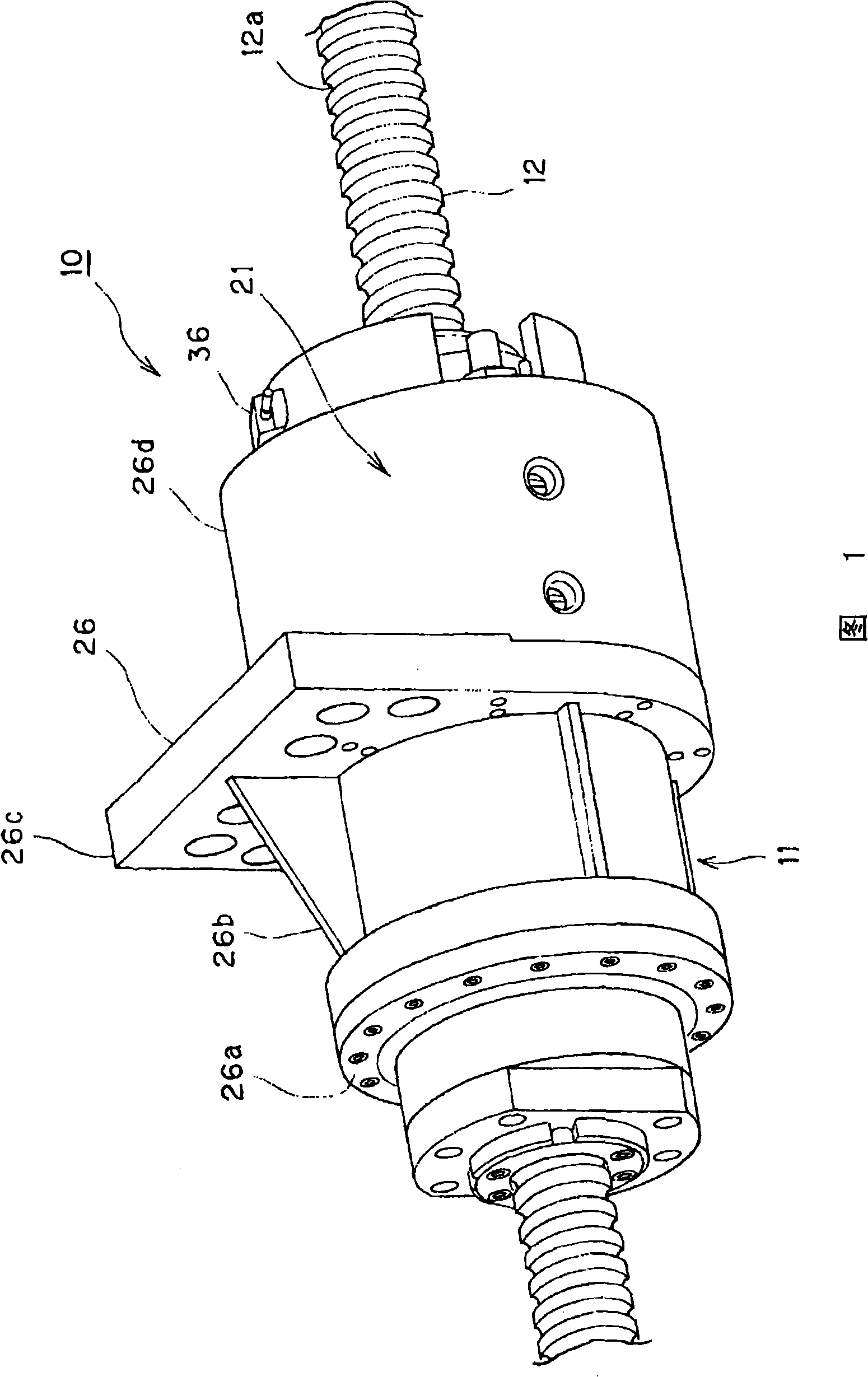 Hollow motor drive device