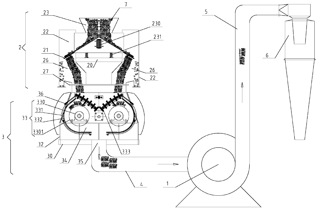 A kind of shavings sorting device and sorting method thereof