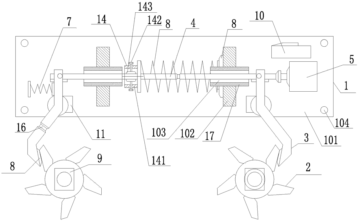 Brake exchange mechanism for intelligent climbing robot