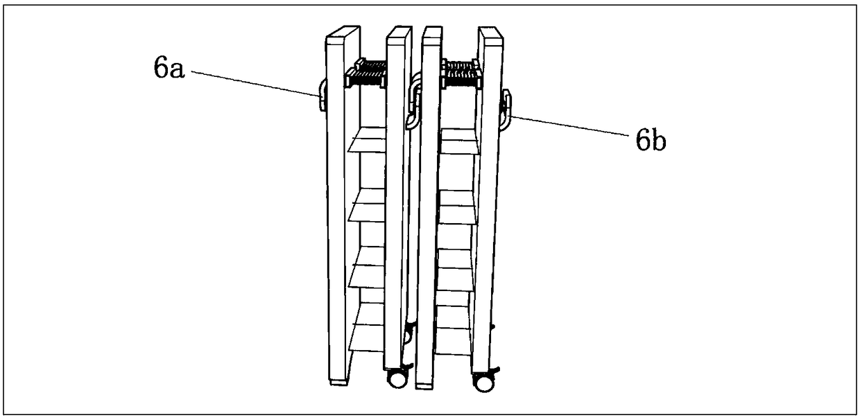 A portable folding shoe rack