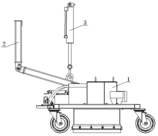 Linkage type high-pressure cleaning suction device