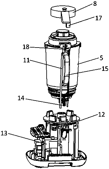 Vacuum wall-breaking food processor and self-inspection method thereof