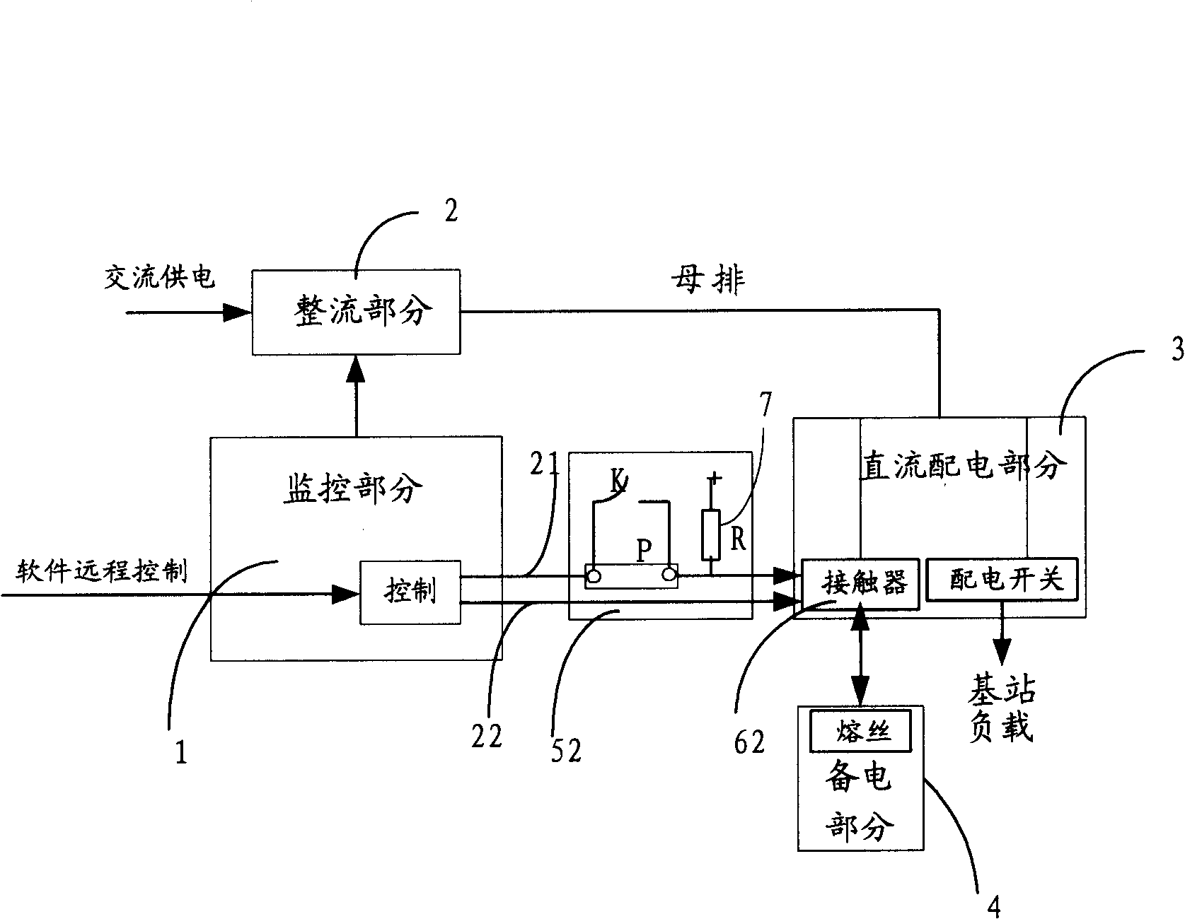 System of communication power supply