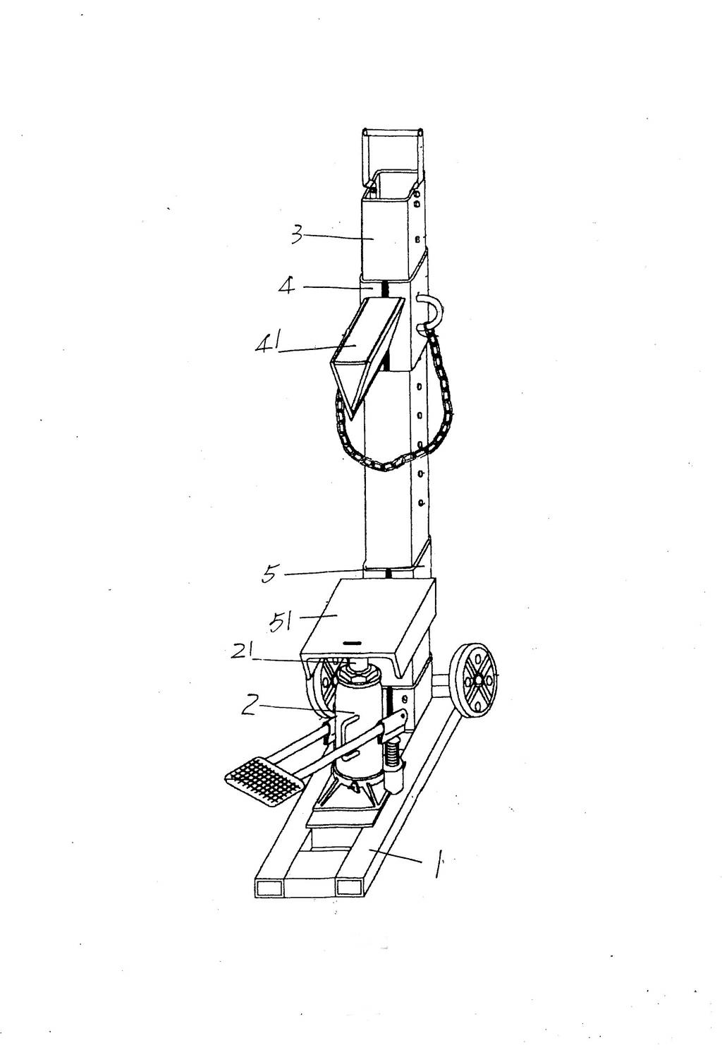 Firewood chopping mechanism