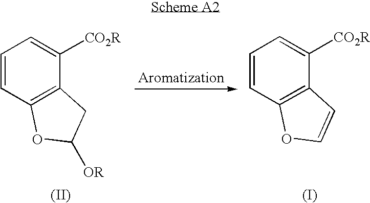 Method for the synthesis of 4-benzofuran-carboxylic acid