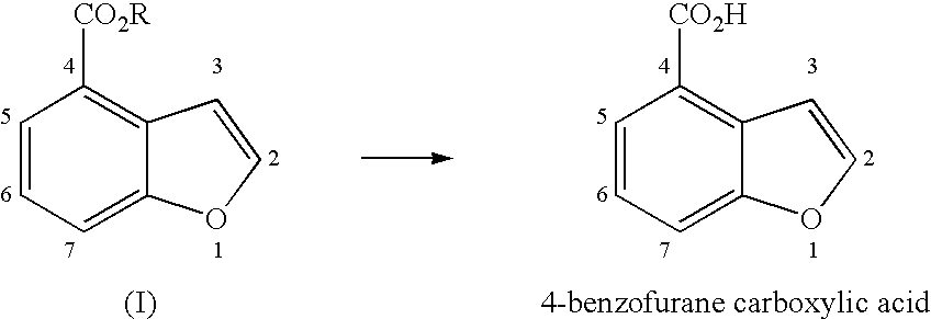 Method for the synthesis of 4-benzofuran-carboxylic acid